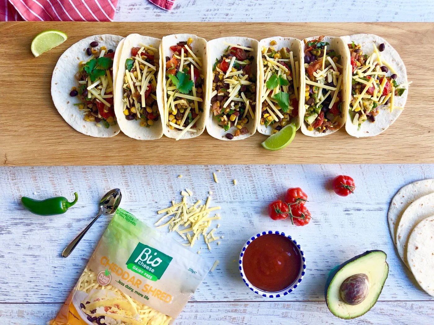BioCheese, Bean and Corn Tacos
