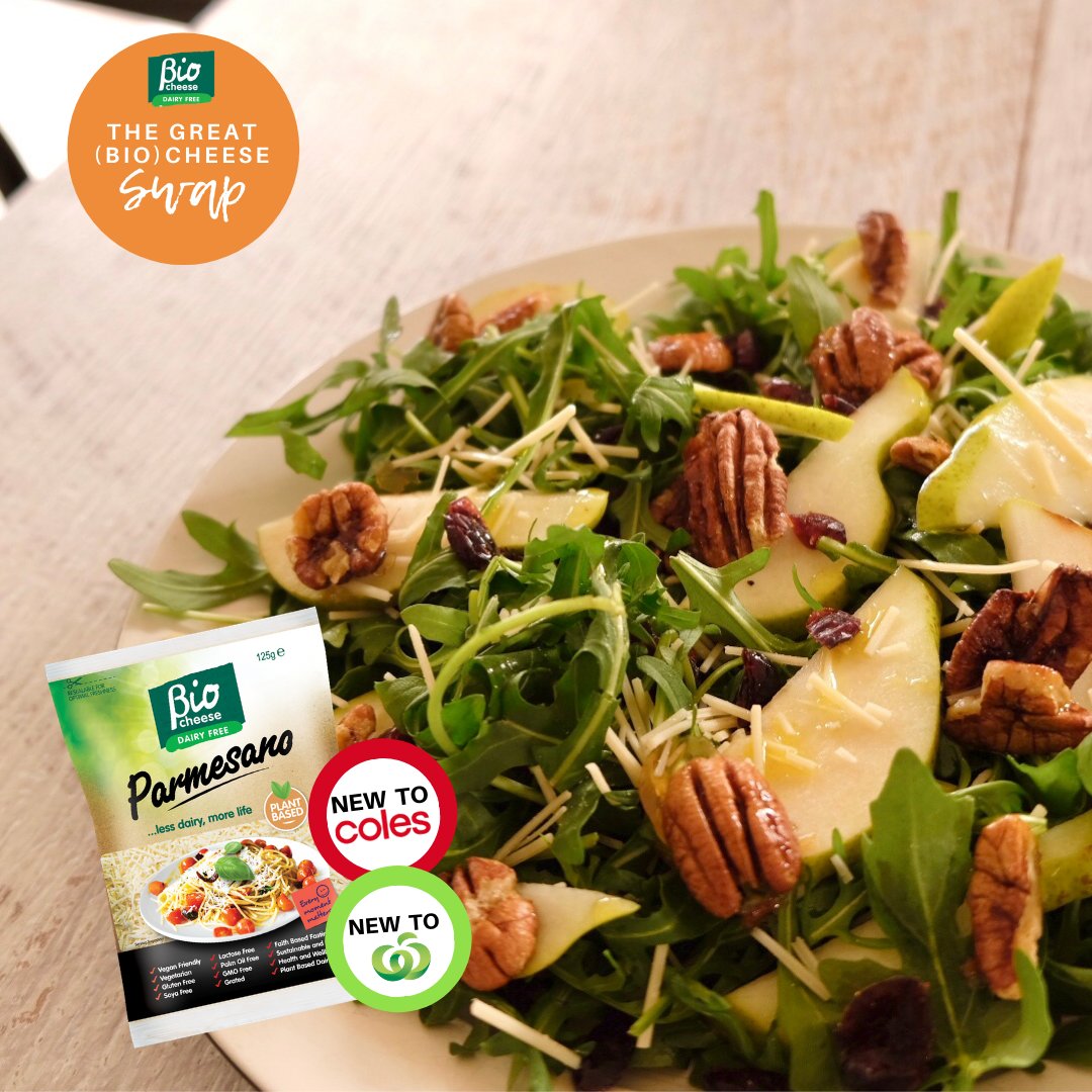 Easy BioCheese Parmesano and Pecan Salad
