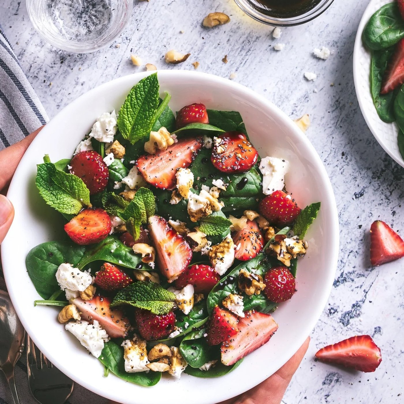 Strawberry, Spinach and BioMarinated Salad